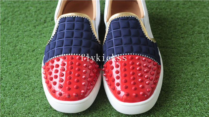 Christian Louboutin Sneaker Low Top Red Blue White